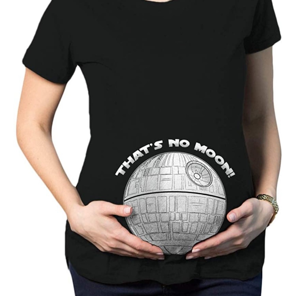 Star Wars | Death Star | Maternity Bump Tee Shirt